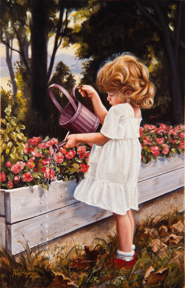 The Flower Garden Poster Print by Ron Bayens