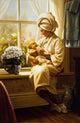 Mother and Child poster print by Ron Bayens, 24 x 36 inches.