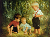 A New Friend Poster Print by Ron Bayens, 18 x 24 inches