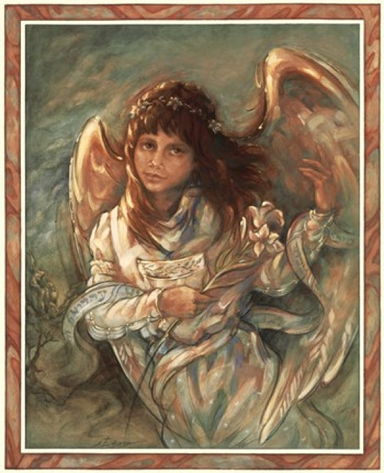 Dream Angel Poster Print by Susan Edison, 16 x 20 inches, vibrant artwork