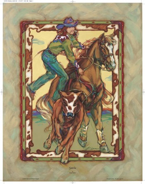 Gotcha Poster Print by Susan Edison, 16 x 20 inches.