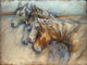 Five Horses Poster Print by Susan Edison, showcasing five majestic horses in a beautiful design.