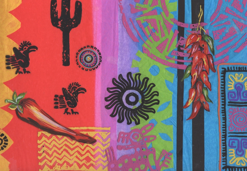 Fiesta Poster Print by Sara Henry featuring vibrant colors and festive design.