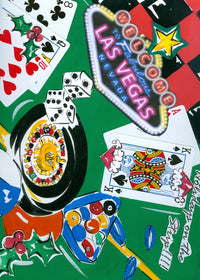 Vegas Holiday Poster Print by Sara Henry, 20 x 28 inches