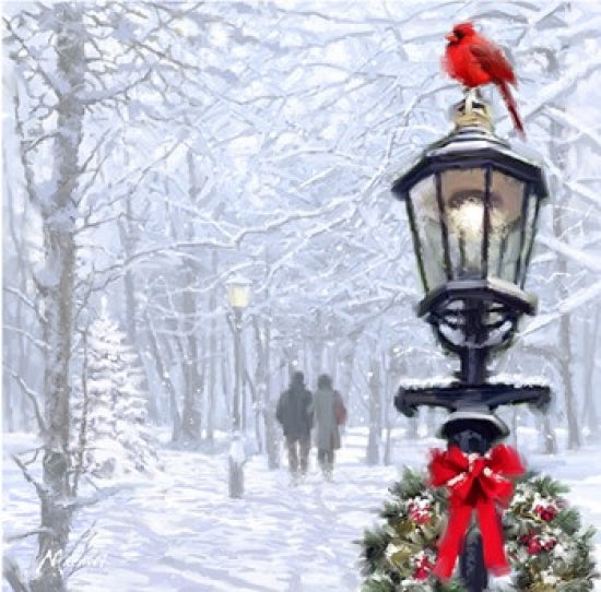 Stroll in the Rain Poster Print by The Macneil Studio