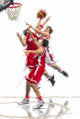 Basket Ball 1 Poster Print by The Macneil Studio showcasing vibrant basketball action.