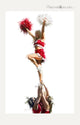 Cheerleaders Poster Print by The Macneil Studio, vibrant artwork capturing cheerleading spirit.