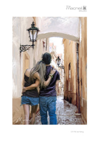 Strolling poster print by The Macneil Studio showcasing serene scenery.
