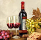 Vintage Wine Art Print by The Macneil Studio - 12x12