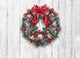 Wreath on Panel Poster Print by The Macneil Studio, vibrant nature artwork