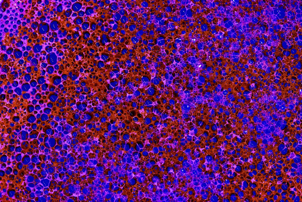 Foamy Texture Art Print by Lisa Engelbrecht - Colorful abstract print