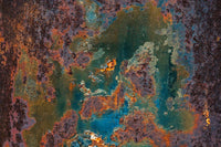 Details of Rust and Paint on Metal Poster Print by Zandria Muench Beraldo