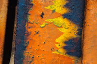 Details of Rust and Paint on Metal Poster Print by Zandria Muench Beraldo
