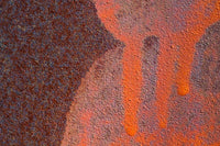 Details of Rust and Paint on Metal Poster Print by Zandria Muench Beraldo