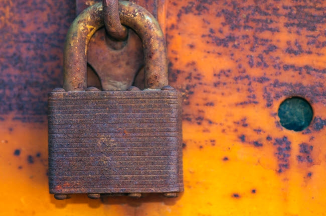 Details of Rust and Paint on Metal Poster Print by Zandria Muench Beraldo