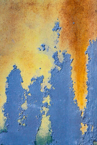 Details of Rust and Paint on Metal Poster Print by Zandria Muench Beraldo