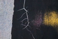 Rust and paint on metal poster print by Zandria Muench Beraldo.