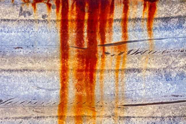 Rust Abstract Poster Print by Zandria Muench Beraldo showcasing warm earthy tones.