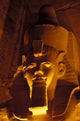 Poster print of the Lighted Face at the Great Temple of Ramesses II, Egypt featuring intricate details.