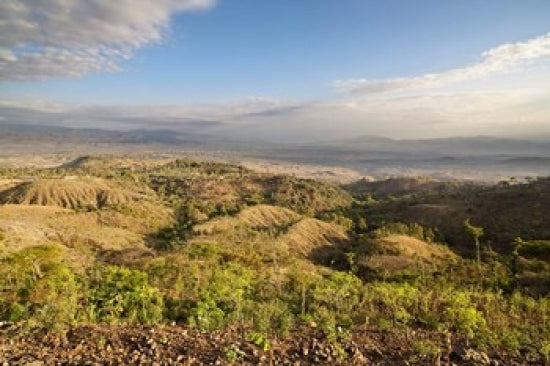 Dry Farming on Terraces, Konso poster print by Martin Zwick showcasing Ethiopian agricultural landscapes.