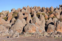 Rafu Lava Flow rock formations poster print by Martin Zwick
