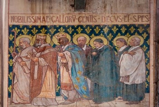 Paintings Inside the Saint Marie Cathedral Poster Print by Alida Latham