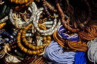 Detail of Beads for Jewelry Making, Makola Market, Accra, Ghana Poster Print by Alison Jones