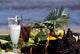 Tropical Breakfast Madagascar poster print by Michele Molinari, vibrant tropical scene.