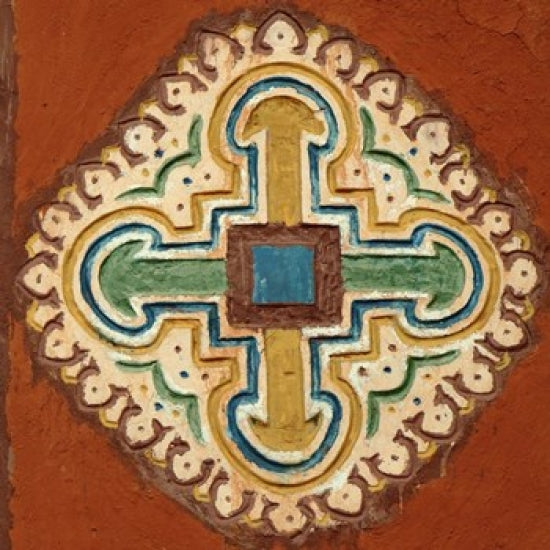 Mauritania Cross Wall Art Print by Aldo Pavan, vibrant cultural art.