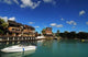 Anchored Boats in Grand Baie, Mauritius Poster Print by Anthony Asael