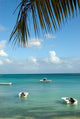 Mauritius Grand Baie Boats Anchored Poster Print by Peter Skinner