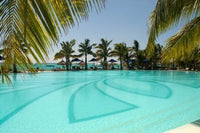 Mauritius, Le Morne. Paradis Hotel and Golf Club poster print by Peter Skinner