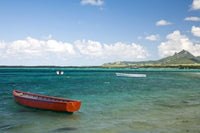 Fishing Boat, Trou D'Eau Douce, Mauritius Poster Print by Stuart Westmorland