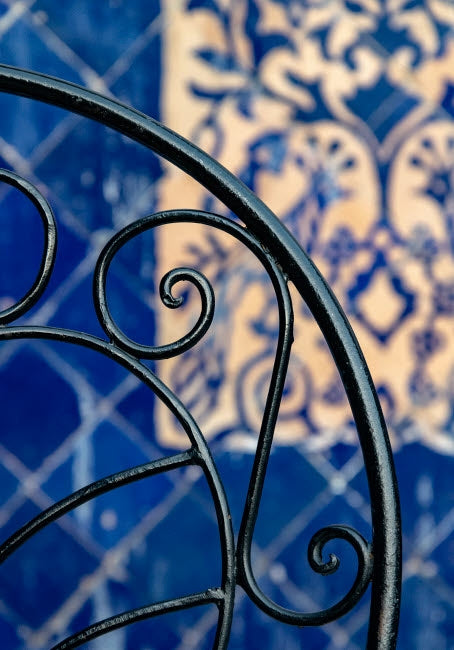 Fes Close-up of wrought-iron design poster print by Bill Young
