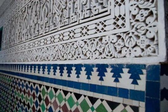 Close-Up Design of Islamic Law Courts in Morocco Poster Print