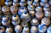 Morocco Casablanca market pottery poster print by Cindy Miller Hopkins
