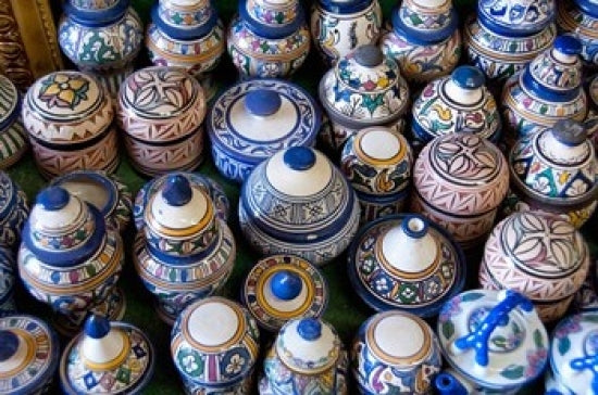 Morocco Casablanca Market Pottery Poster Print by Cindy Miller Hopkins