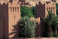 17th Century Kasbah Amerhidi Morocco Poster Print showcasing historic architecture.