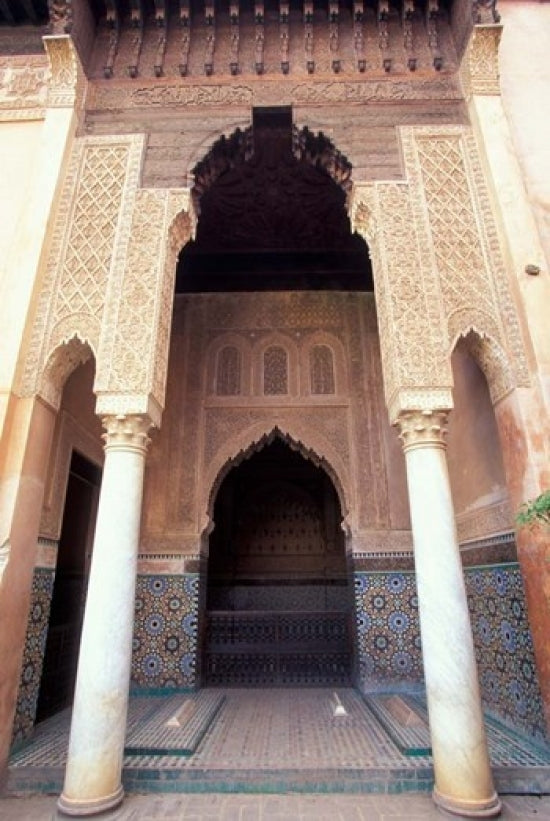 Zellij Fine Art Print showcasing intricate Moroccan tile design