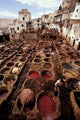 Tannery Vats in the Medina, Fes, Morocco Poster Print by John & Lisa Merrill