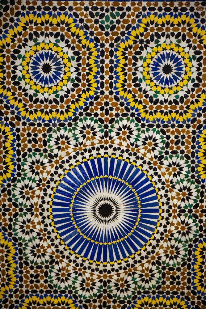 Marrakech Mosaic Tile Wall Art Poster Print by Jolly Sienda