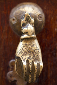 Marrakech Brass Carved Door Knocker Poster Print by Jolly Sienda