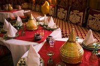Restaurant at Hotel Kasbah Asmaa Poster Print by Walter Bibikow capturing Moroccan architecture.