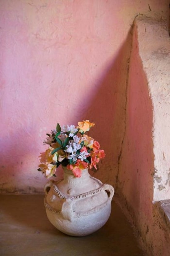 Flowers and Room Detail in Dessert House (Chez Julia) Poster Print by Walter Bibikow