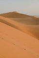 Erg Chebbi Dunes Poster Print by Walter Bibikow showcasing beautiful Moroccan sand dunes.
