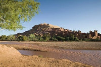 Ait Benhaddou Kasbah Poster Print by Walter Bibikow showcasing Moroccan architecture.