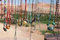 Moroccan Souvenir Jewelry Poster Print by Walter Bibikow, vibrant design showcasing cultural art.