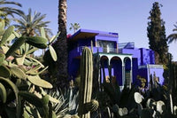 Villa Exterior, Jardin Majorelle and Museum of Islamic Art Poster Print by Walter Bibikow