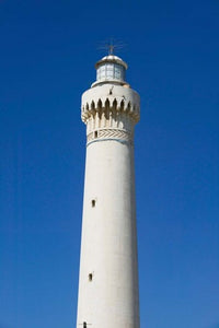 Pointe d'El Hank Lighthouse Poster Print showcasing Morocco's coastal beauty.