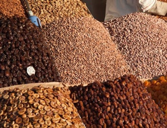 Poster print of Jemaa el-Fna market in Marrakech, Morocco by William Sutton